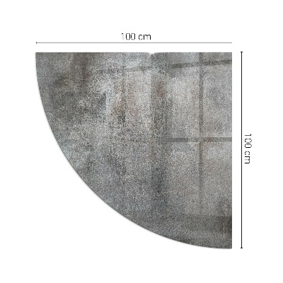 Rohová skleněná podložka pod kamna Vzor surové struktury