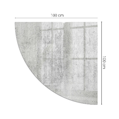 Rohová podložka pod krbová kamna Konstrukce ze surového betonu