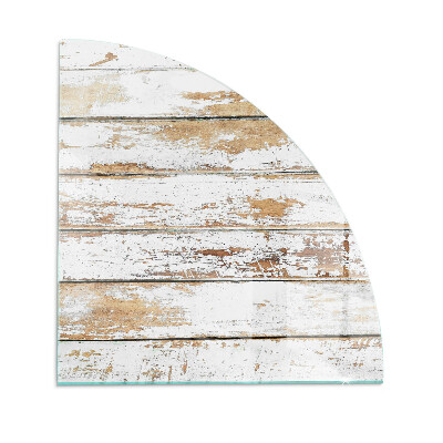 Rohová podložka pod krbová kamna Rezavé dřevěné prkno