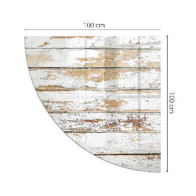 Rohová podložka pod krbová kamna Rezavé dřevěné prkno