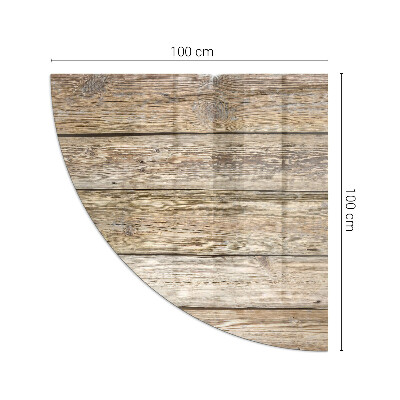 Sklo do rohu pod krb Dřevěná textura v přírodním stylu