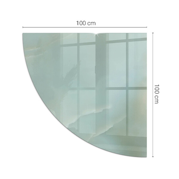 Rohová podložka pod krbová kamna Mramorový motiv v jemných tónech