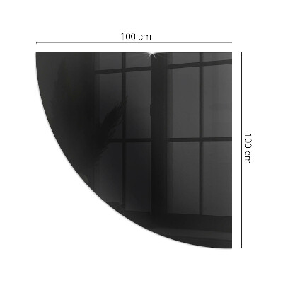 Rohová podložka pod krbová kamna Barva Černá