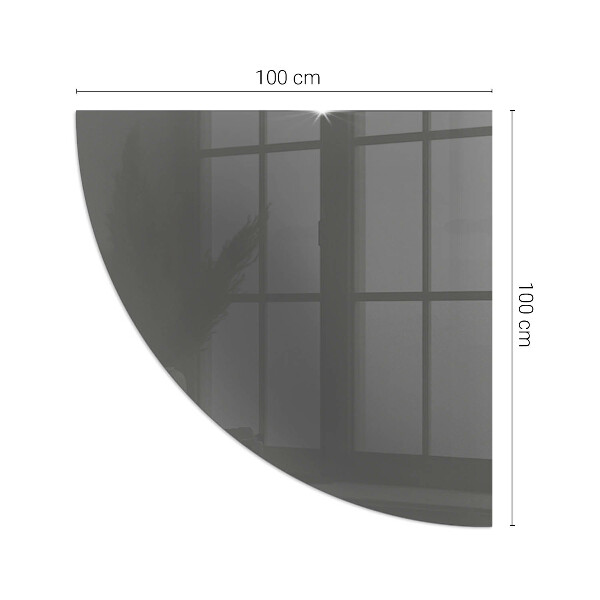 Rohová skleněná podložka pod kamna Barva Šedohnědá