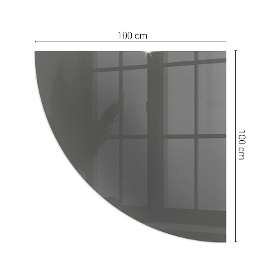 Rohová skleněná podložka pod kamna Barva Šedohnědá