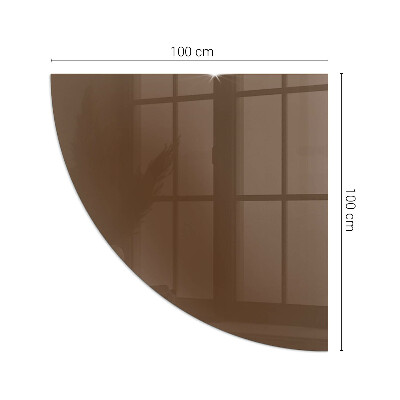 Rohová podložka pod krbová kamna Barva Hnědá