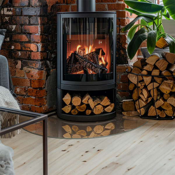 Sklo do rohu pod krb Barva Hnědá