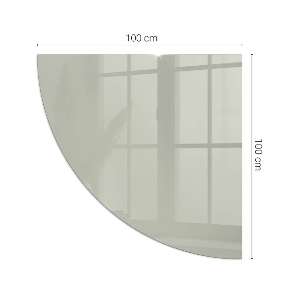 Sklo do rohu pod krb Barva Šedozelená