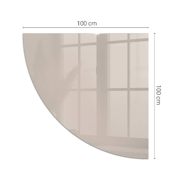 Rohová skleněná podložka pod kamna Barva světle hnědá