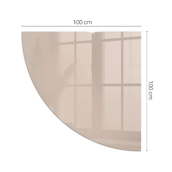 Rohová skleněná podložka pod kamna Barva světle hnědá