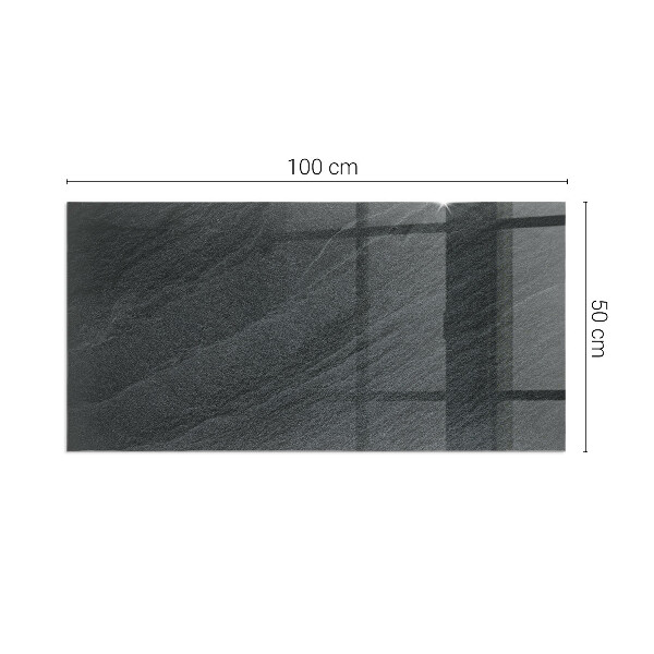 Obdélníkové sklo pod krbová kamna Vzor z přírodního kamene