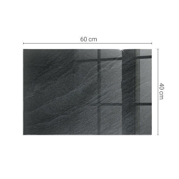Obdélníkové sklo pod krbová kamna Vzor z přírodního kamene
