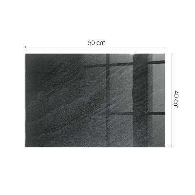 Obdélníkové sklo pod krbová kamna Vzor z přírodního kamene
