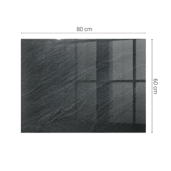 Obdélníkové sklo pod krbová kamna Vzor z přírodního kamene