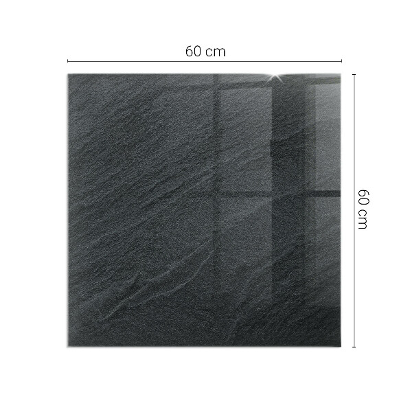 Obdélníkové sklo pod krbová kamna Vzor z přírodního kamene