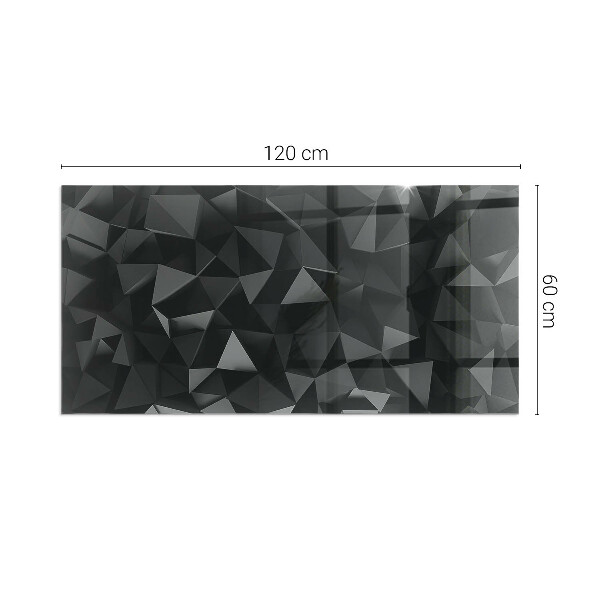 Obdélníková podložka před krb Geometrie ve třech rozměrech