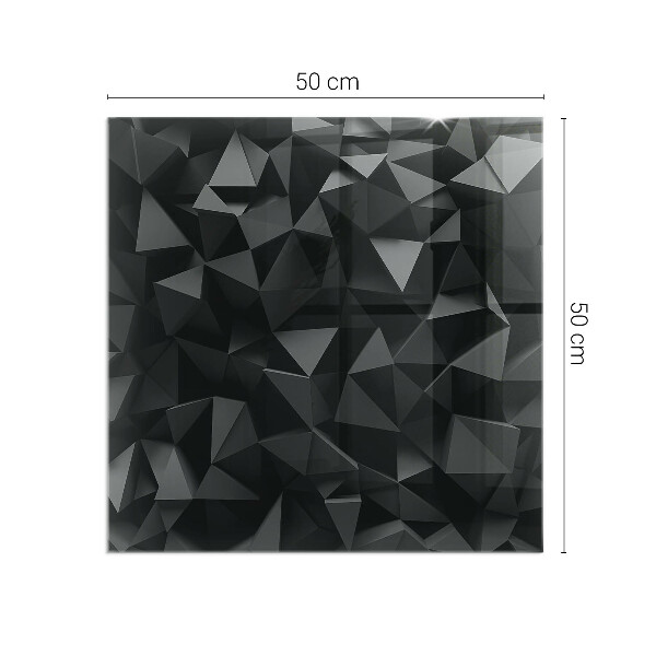 Obdélníková podložka před krb Geometrie ve třech rozměrech