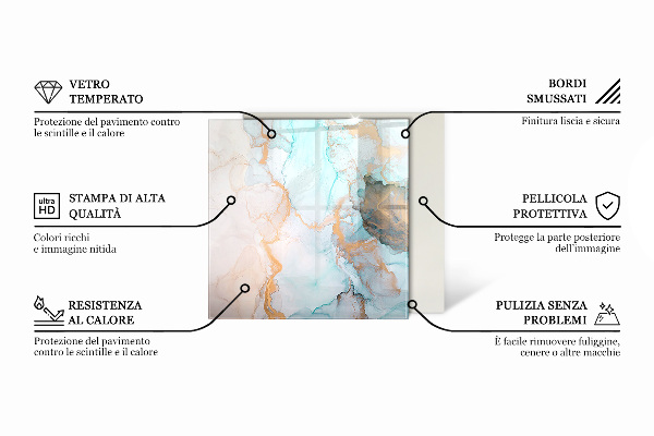 Obdélníková podložka před krb Geometrie ve třech rozměrech