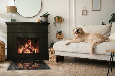 Obdélníková podložka před krb Geometrie ve třech rozměrech