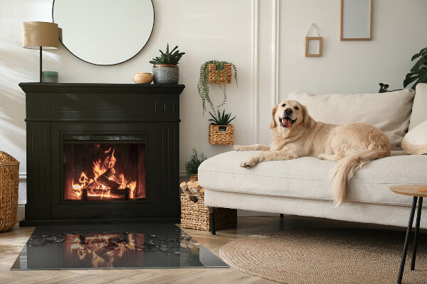 Obdélníková skleněná podložka pod kamna Abstraktní oblačnosti se tvoří v pevných látkách