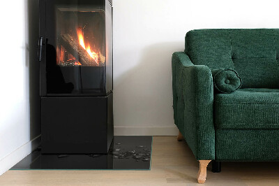 Obdélníková skleněná podložka pod kamna Abstraktní oblačnosti se tvoří v pevných látkách