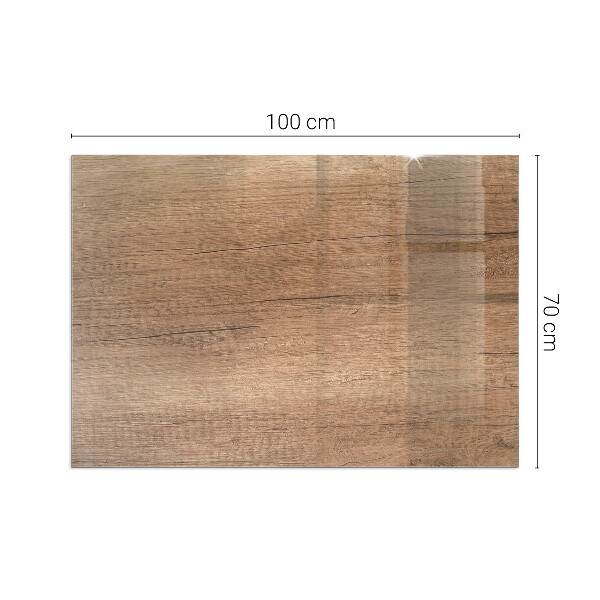 Obdélníkové sklo pod krbová kamna Vzor inspirovaný dřevem