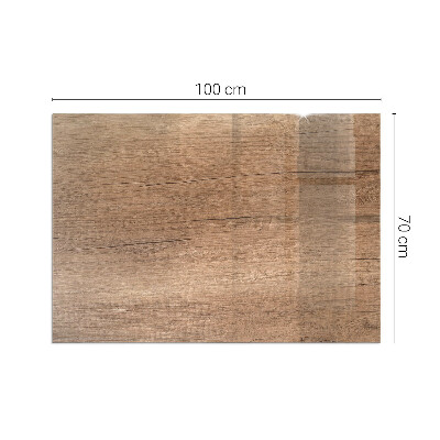 Obdélníkové sklo pod krbová kamna Vzor inspirovaný dřevem