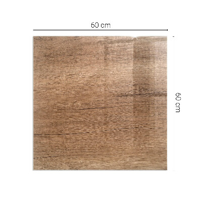 Obdélníkové sklo pod krbová kamna Vzor inspirovaný dřevem