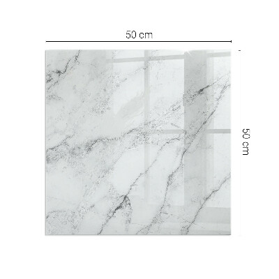 Obdélníkové sklo pod krbová kamna Mramorové akcenty s jemným žilkováním