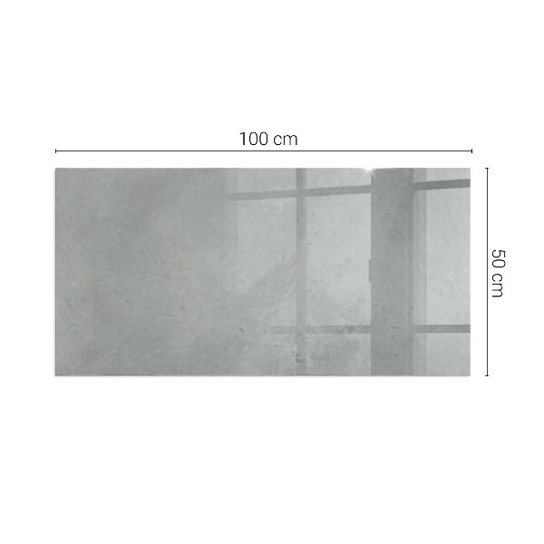 Obdélníková skleněná podložka pod kamna Betonová konstrukce s efektem