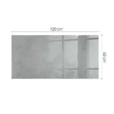 Obdélníková skleněná podložka pod kamna Betonová konstrukce s efektem