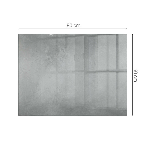 Obdélníková skleněná podložka pod kamna Betonová konstrukce s efektem