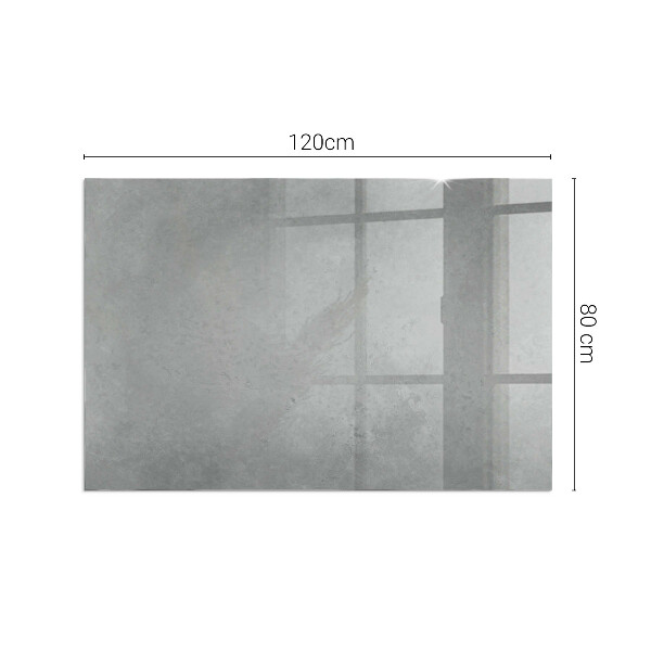 Obdélníková skleněná podložka pod kamna Betonová konstrukce s efektem