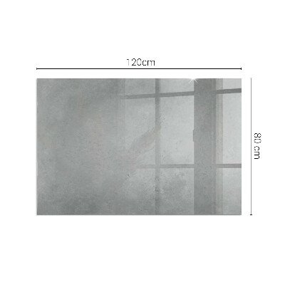 Obdélníková skleněná podložka pod kamna Betonová konstrukce s efektem