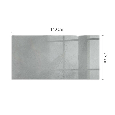 Obdélníková skleněná podložka pod kamna Betonová konstrukce s efektem