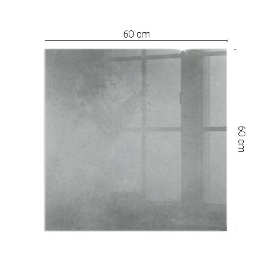 Obdélníková skleněná podložka pod kamna Betonová konstrukce s efektem