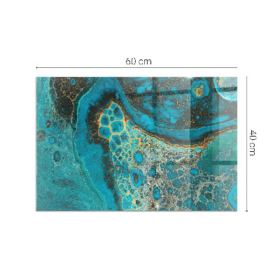 Obdélníková podložka před krb Organický vzor v abstraktním stylu