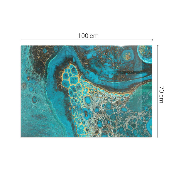 Obdélníková podložka před krb Organický vzor v abstraktním stylu