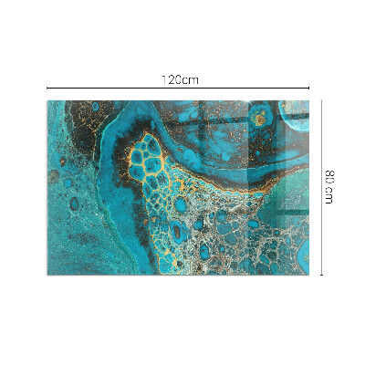 Obdélníková podložka před krb Organický vzor v abstraktním stylu