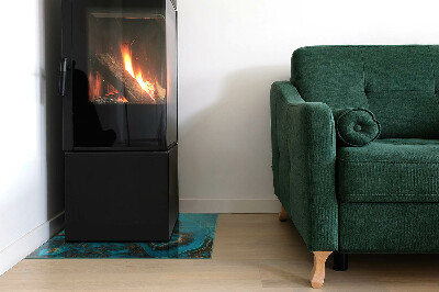 Obdélníková podložka před krb Organický vzor v abstraktním stylu