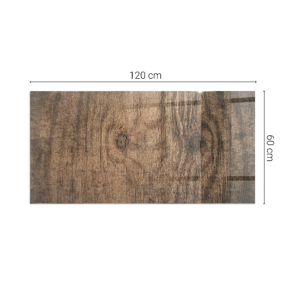 Obdélníková podložka před krb Vzor borovicového dřeva