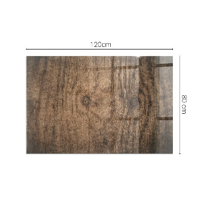 Obdélníková podložka před krb Vzor borovicového dřeva