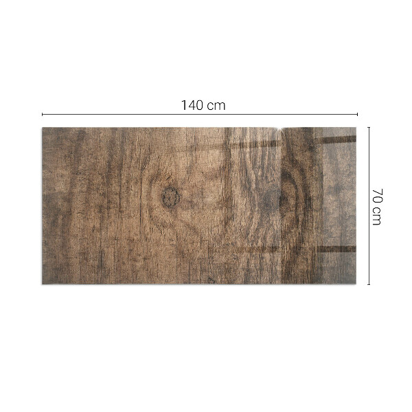 Obdélníková podložka před krb Vzor borovicového dřeva