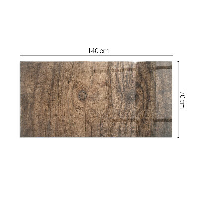 Obdélníková podložka před krb Vzor borovicového dřeva