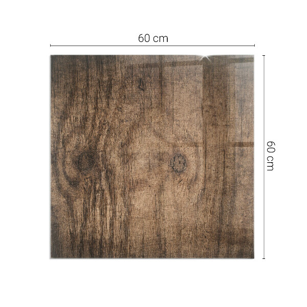 Obdélníková podložka před krb Vzor borovicového dřeva