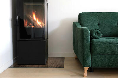 Obdélníková podložka před krb Vzor borovicového dřeva