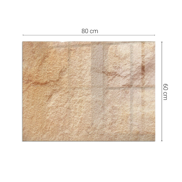 Obdélníkové sklo pod krbová kamna Povaha kamenné struktury