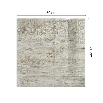 Obdélníková podložka před krb Vzor přirozeného světlého dřeva