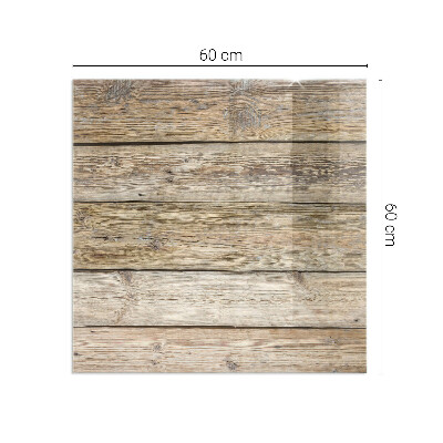 Obdélníková skleněná podložka pod kamna Dřevěná mozaika v rozvržení