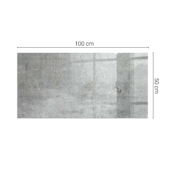 Obdélníkové sklo pod krbová kamna Vzorek surového betonu